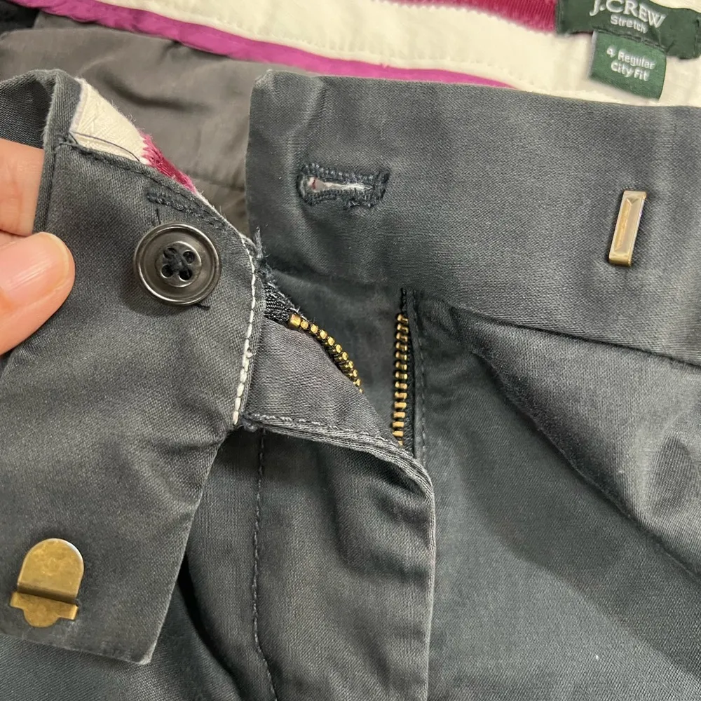 J.Crew stretch 4 regular city fit Back Pockets Dress chino Pants wide leg - Image 11