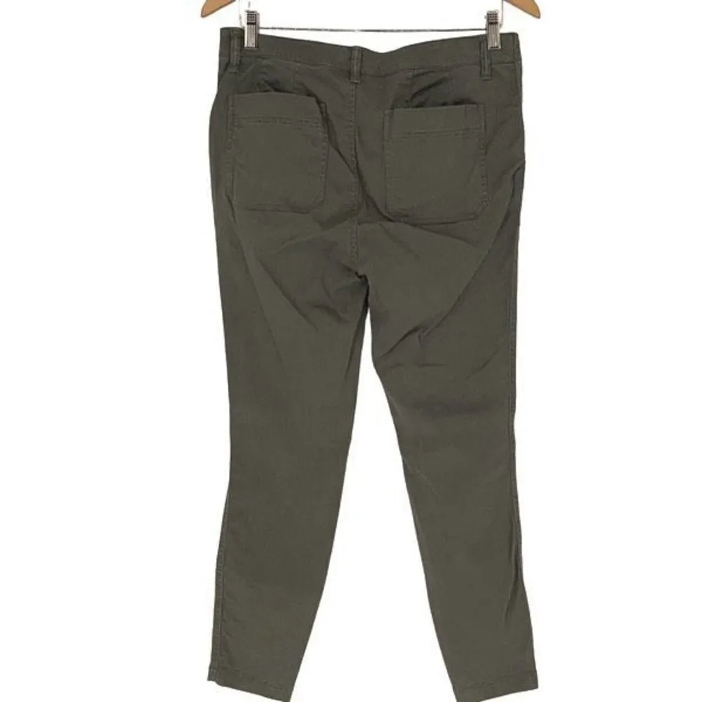 J. Crew Women's Trade Mark Toothpick Skinny Military Cargo Pants Gray Green Size Size 30 - Image 3