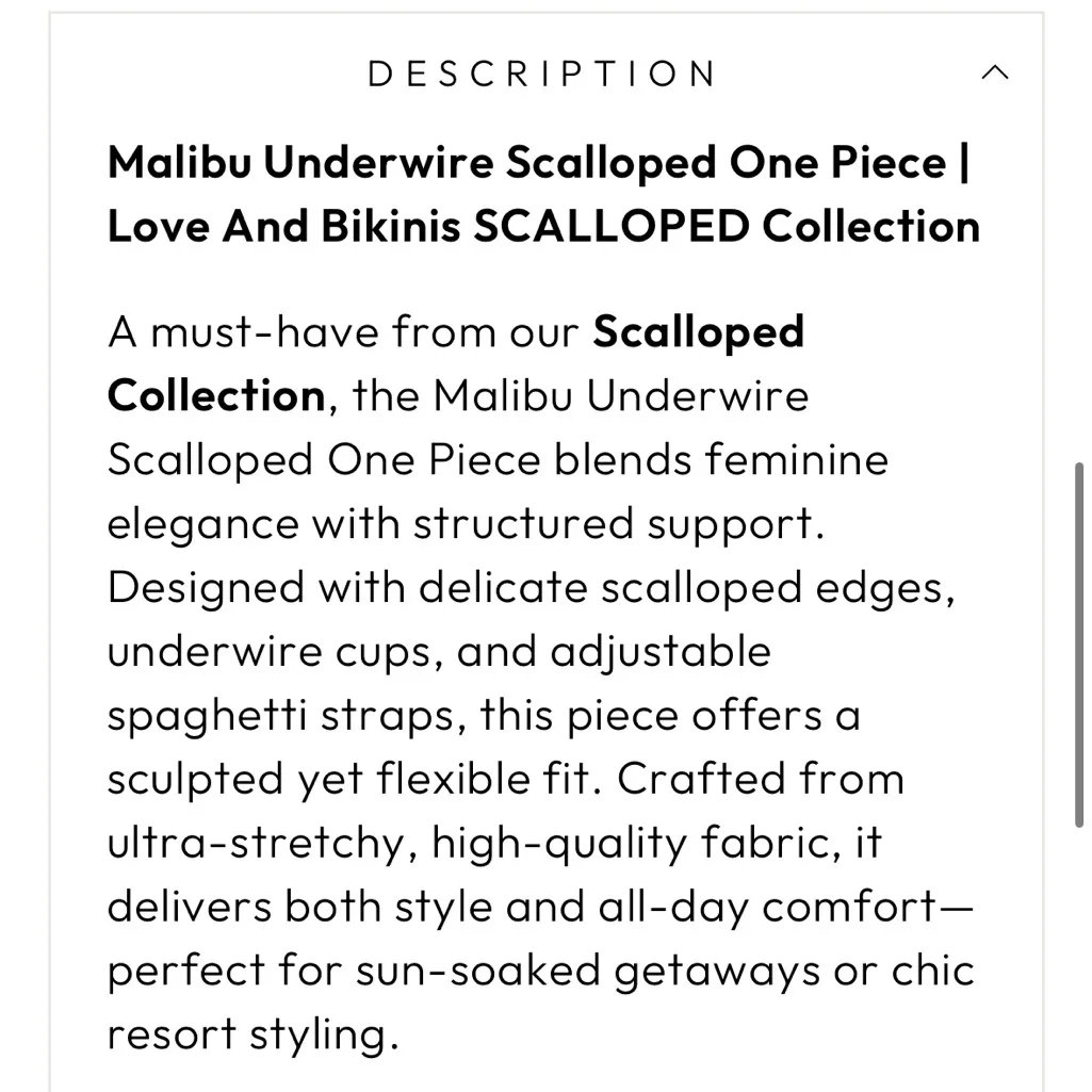 Love & Bikinis Malibu scalloped one - Image 4