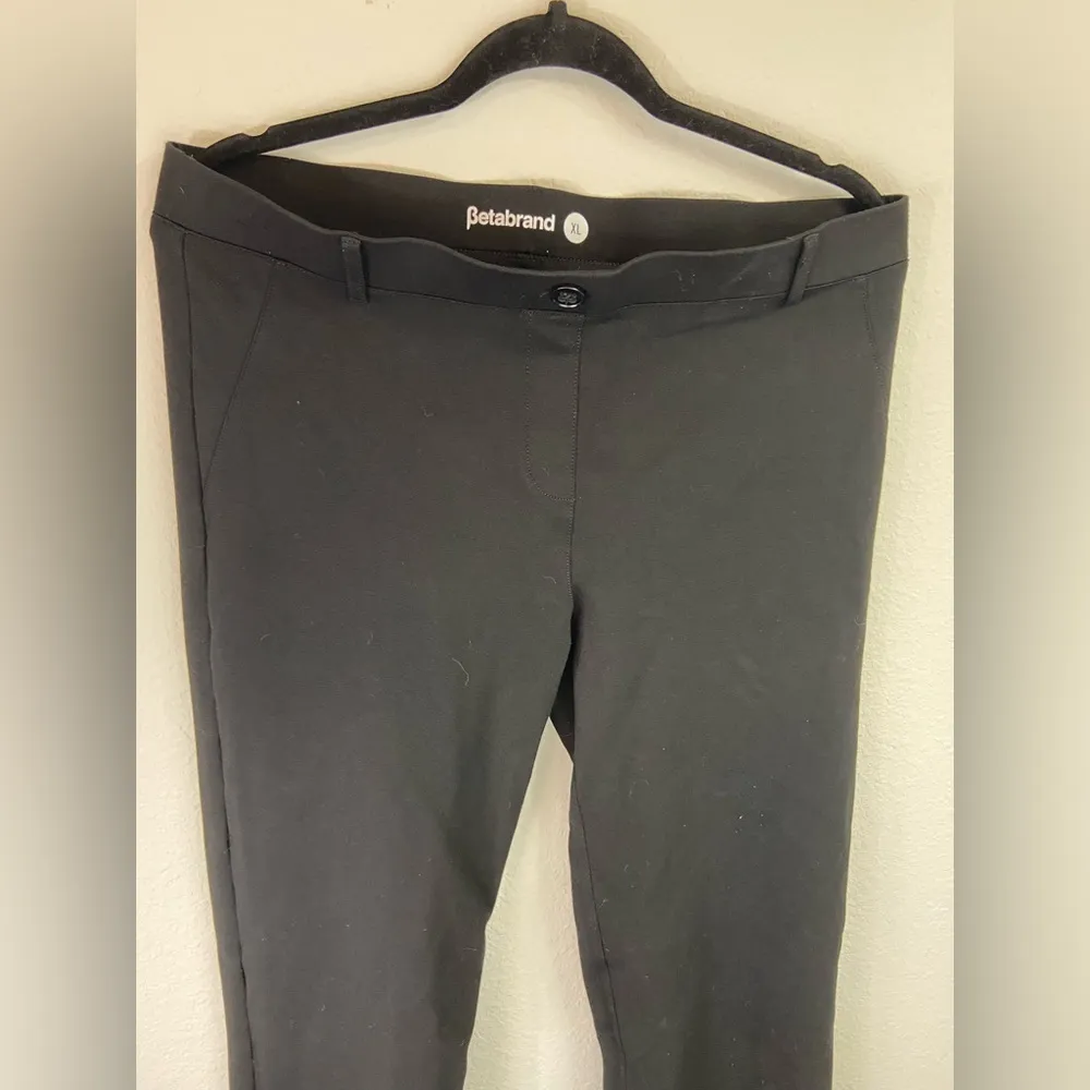 Beta brand black size XL yoga pants dress slacks comfort - Image 2
