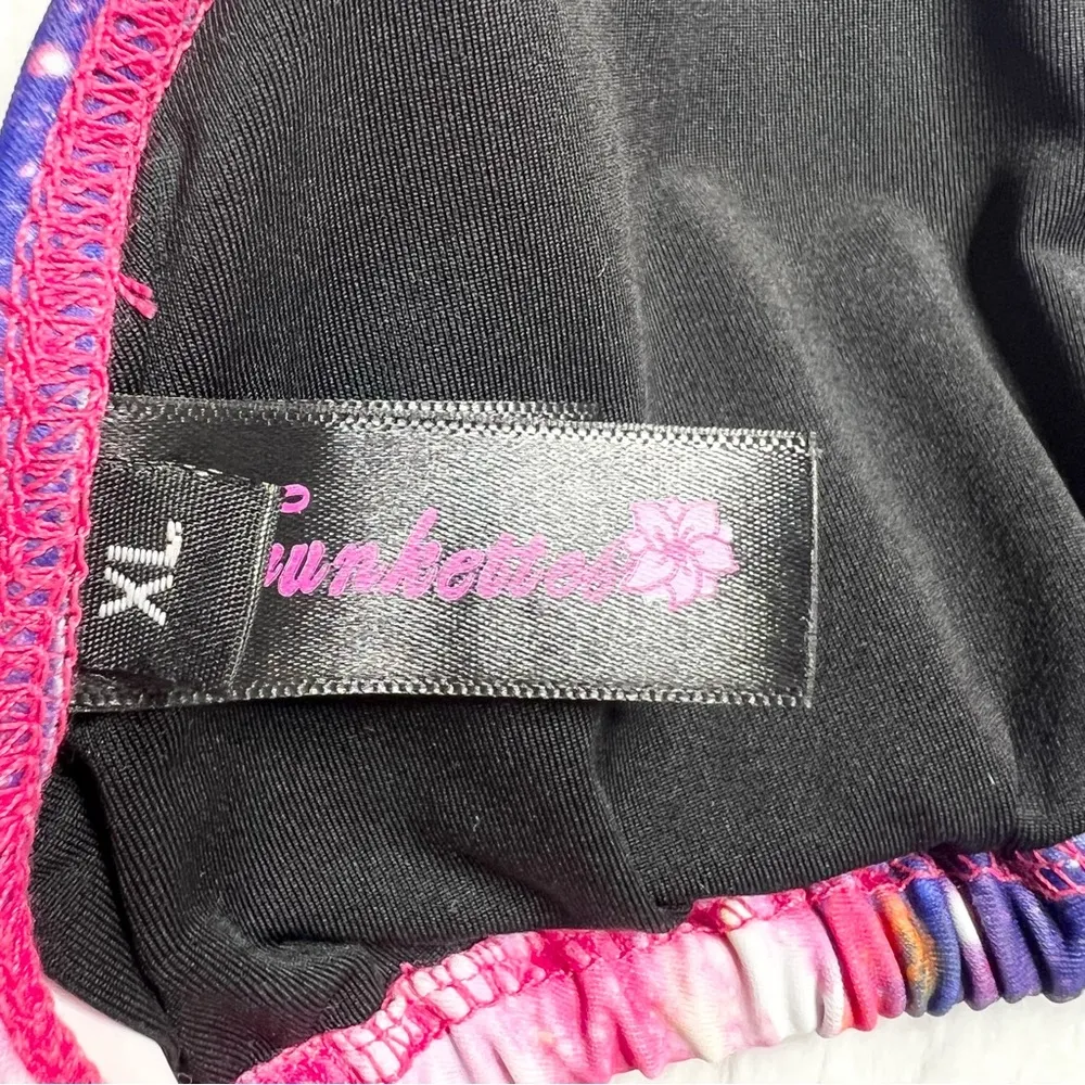 Trunkettes Pink & Purple Outer Space Galaxy Bikini Top Women’s Size XL - Image 11