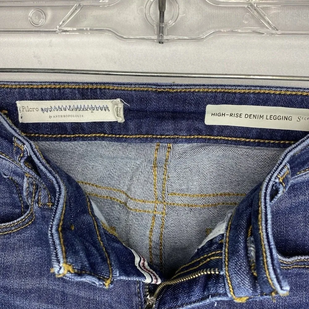 Pilcro And The Letterpress Jeans 25 (25x16) High Rise Capri Denim Legging - Image 3