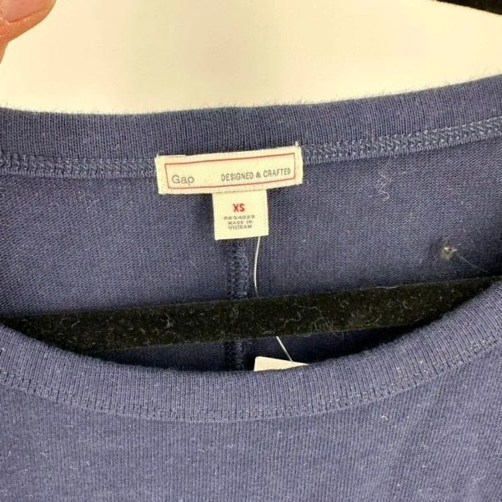 NWT Gap Colorblock Navy Blue & Coral Coastal‎ New England Knee length dress XS - Image 6