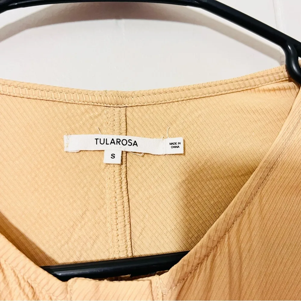 Tularosa Dress Tan Button Up Long Sleeve Maxi Dress Size S - Image 8