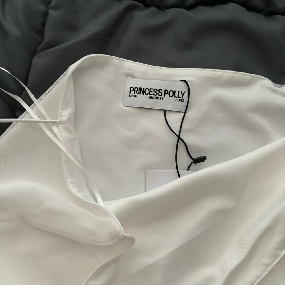 White Ruffle Mini Dress - Image 3