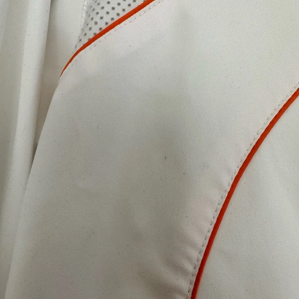 Nike Women’s White Orange Large Y2K Zip Up Jacket 2000s Vintage 90s - Image 4