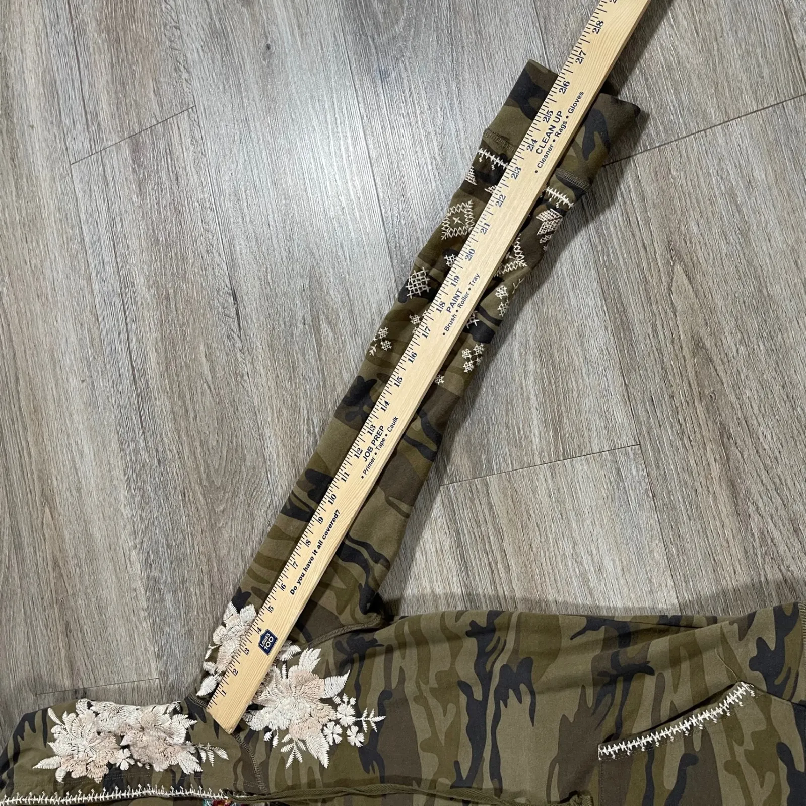 Johnny Was Women's Jacket Full Zip Camo Embroidered Cottagecore XS Brown‎ - Image 6