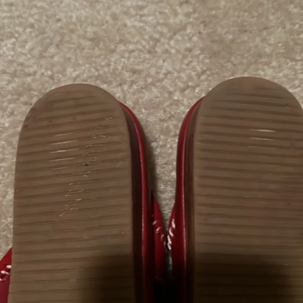 Red sandal Enzo Angiolini leather in good condition very comfortable. - Image 2