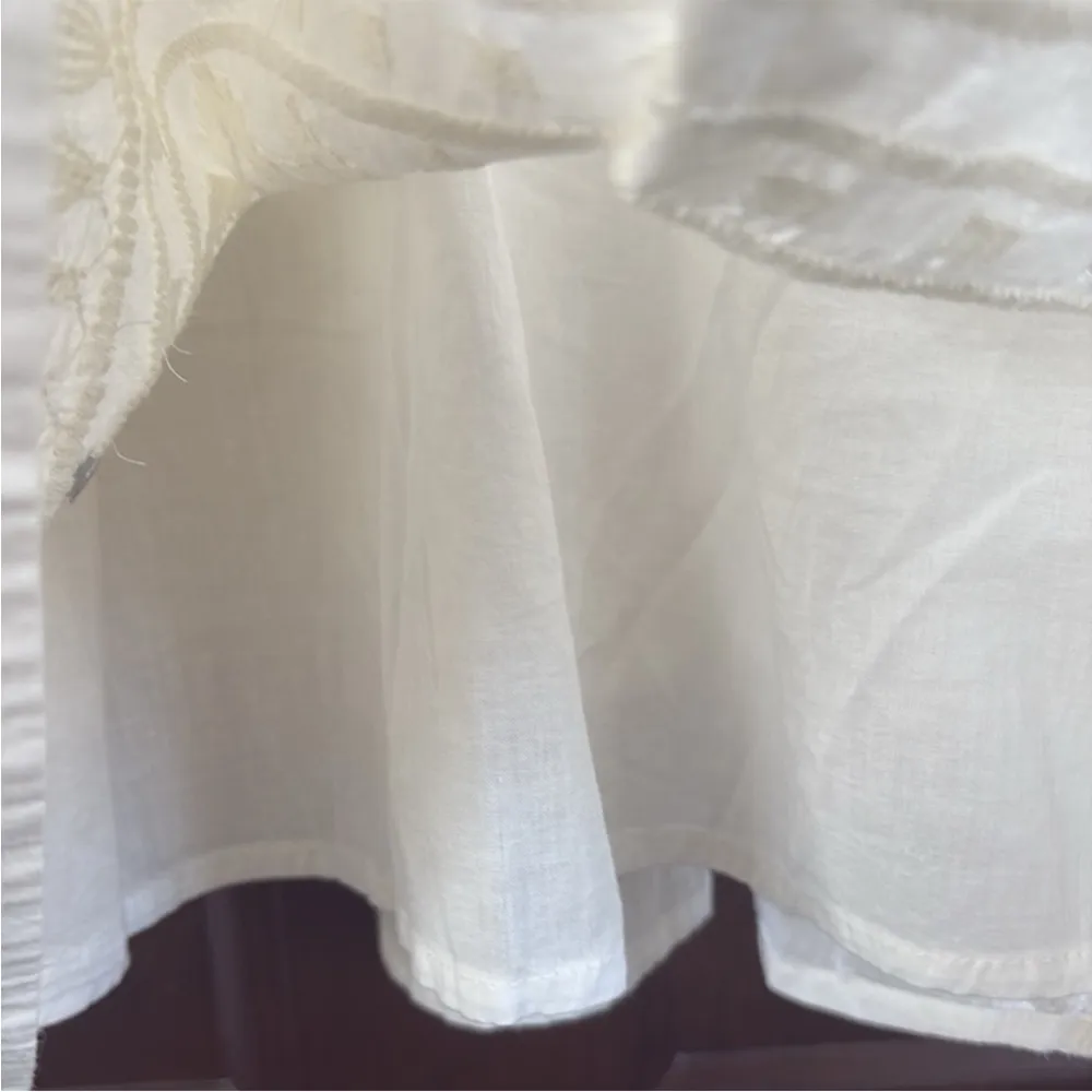 EUC Sundance Embroidered studded V Neck
Popover Dress Ivory Generous Size XS - Image 6