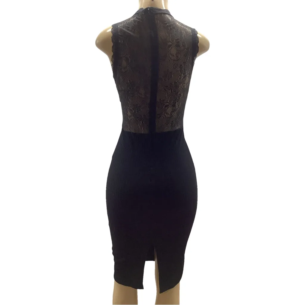 Shinestar Size Small Black Lace Dress. Preloved - Image 4