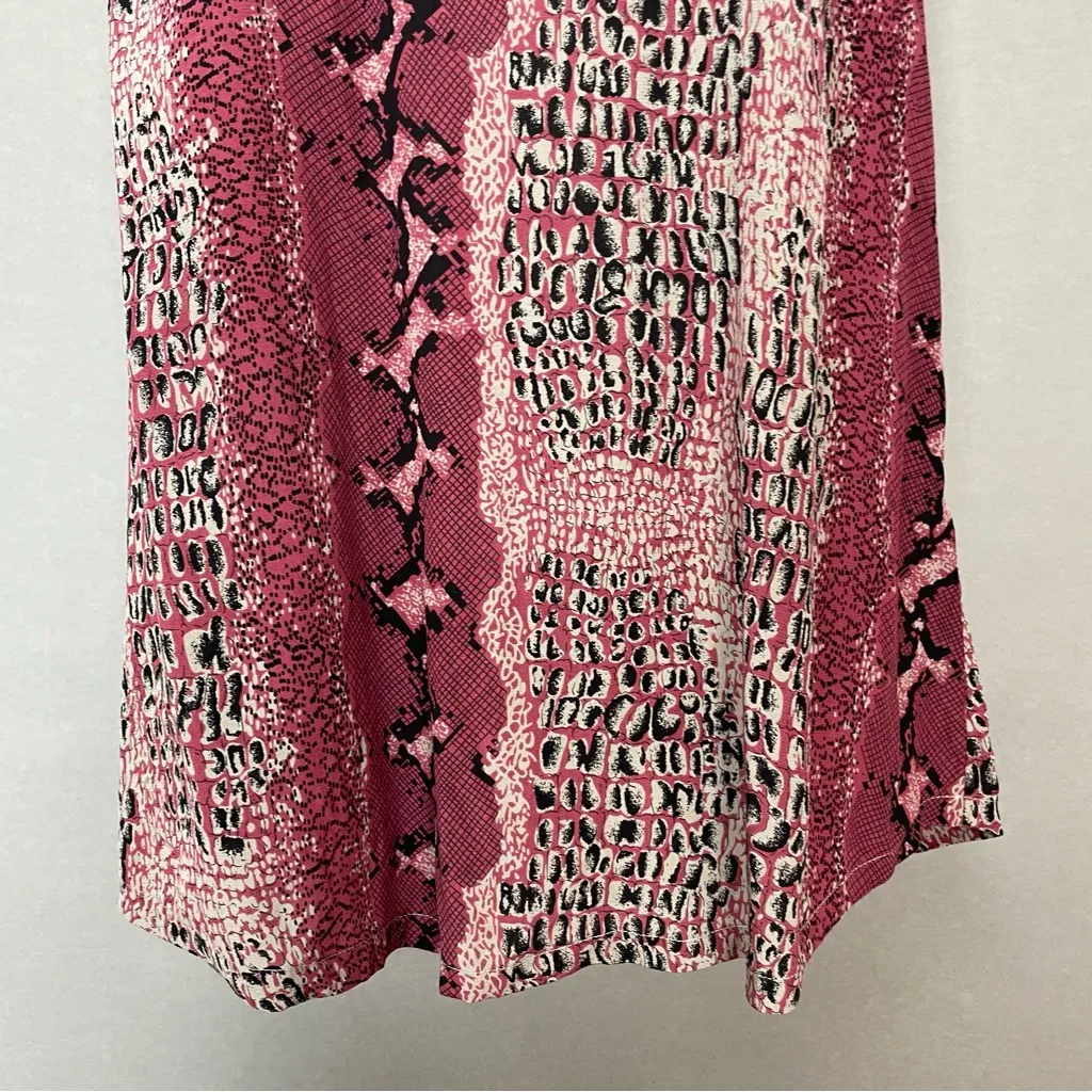 Joie Silk Tank Top Racerback Pink‎ Women Small Snakeskin Animal Print Sleeveless - Image 5