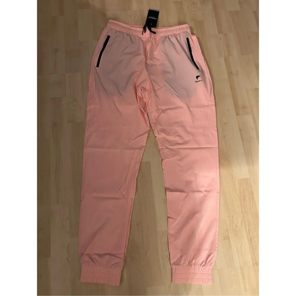 NEW CRYSULLY Joggers Quick Dry Lightweight Athletic Zipper Pockets L Black Size L - Image 4