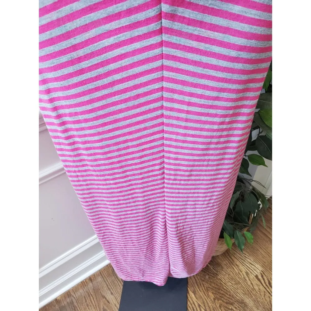 Just Be Women Pink Polyester Round Neck Sleeveless Casual Long Maxi Dress Small - Image 4
