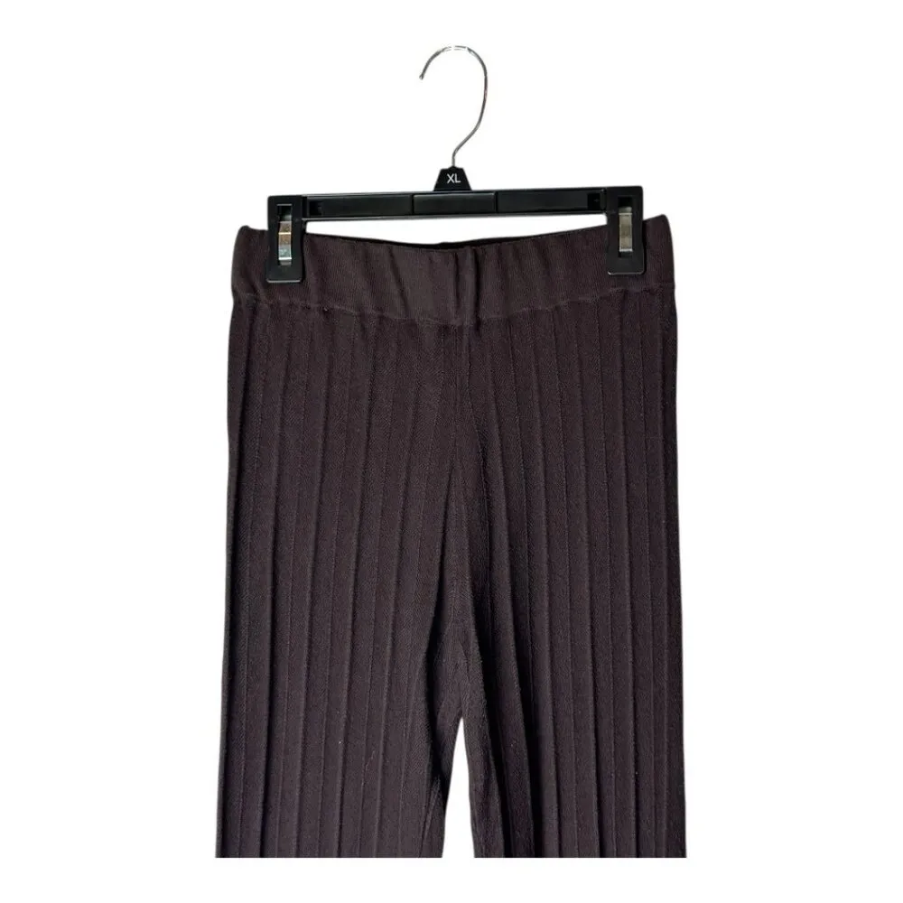 Missoni Target Leggings Women Large Brown Ribbed Knit Chevron Hem Pants‎ - Image 6