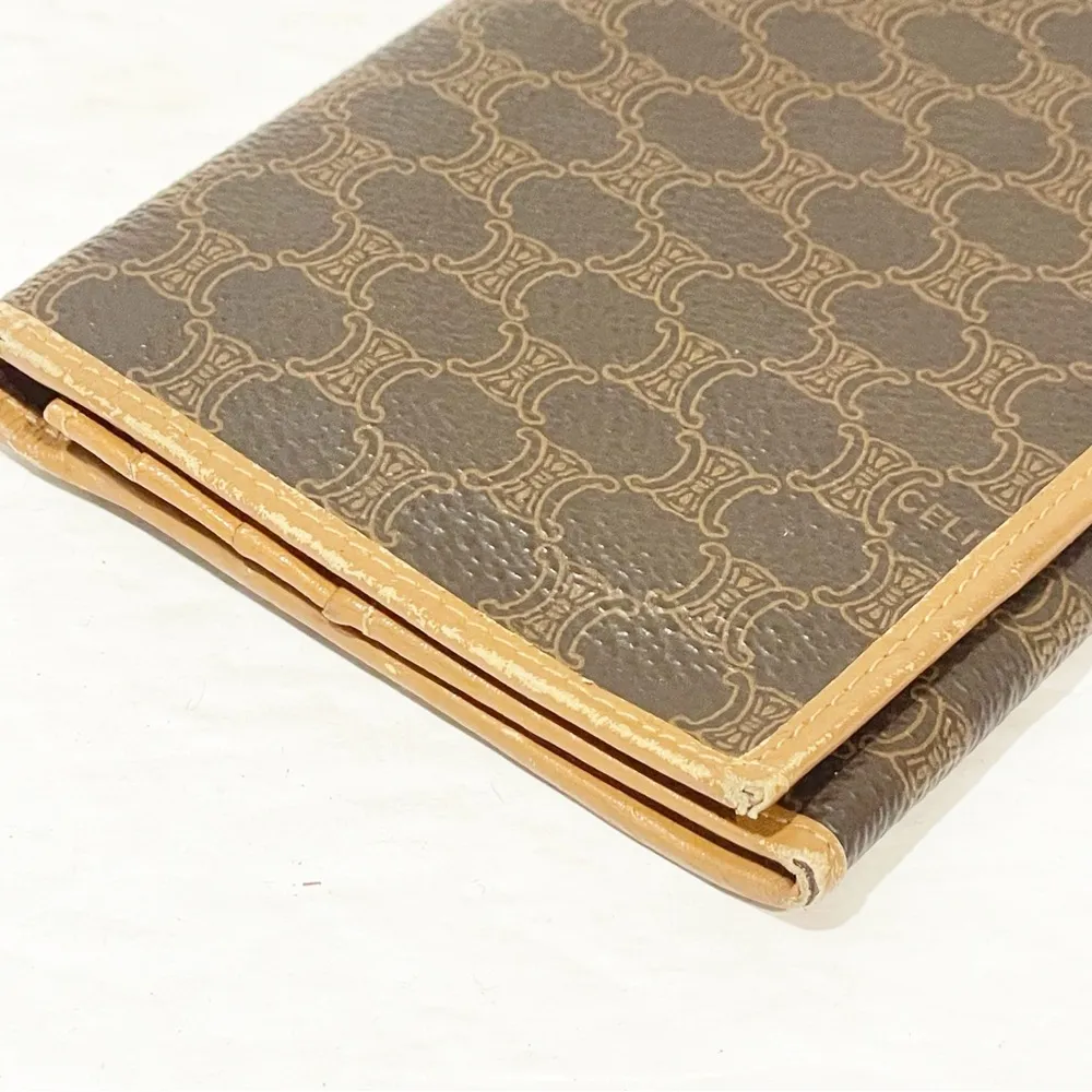 CELINE  Macadam Vintage Long PVC & Leather Bifold Wallet - Image 7