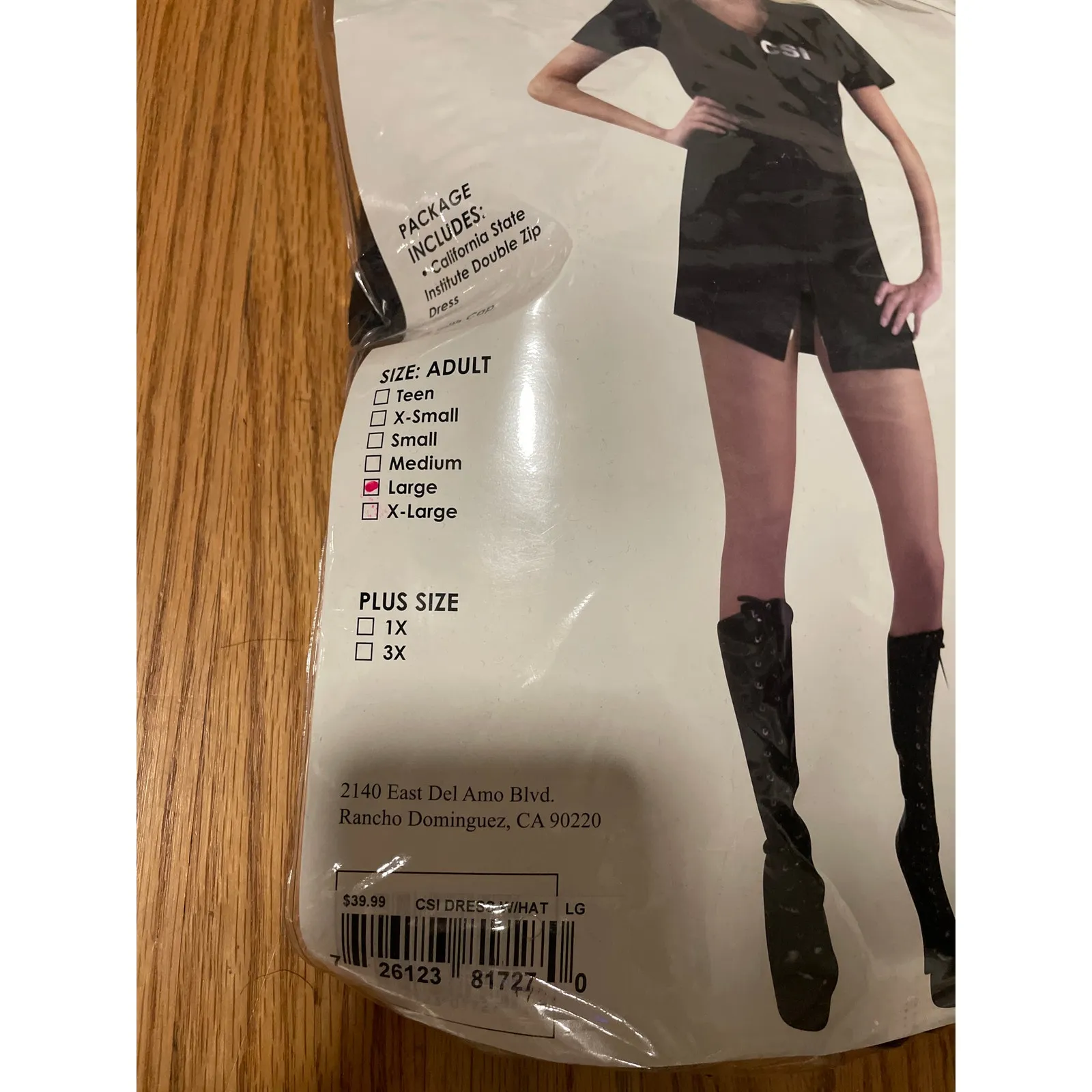 CSI women’s Halloween costume dress black large - Image 2