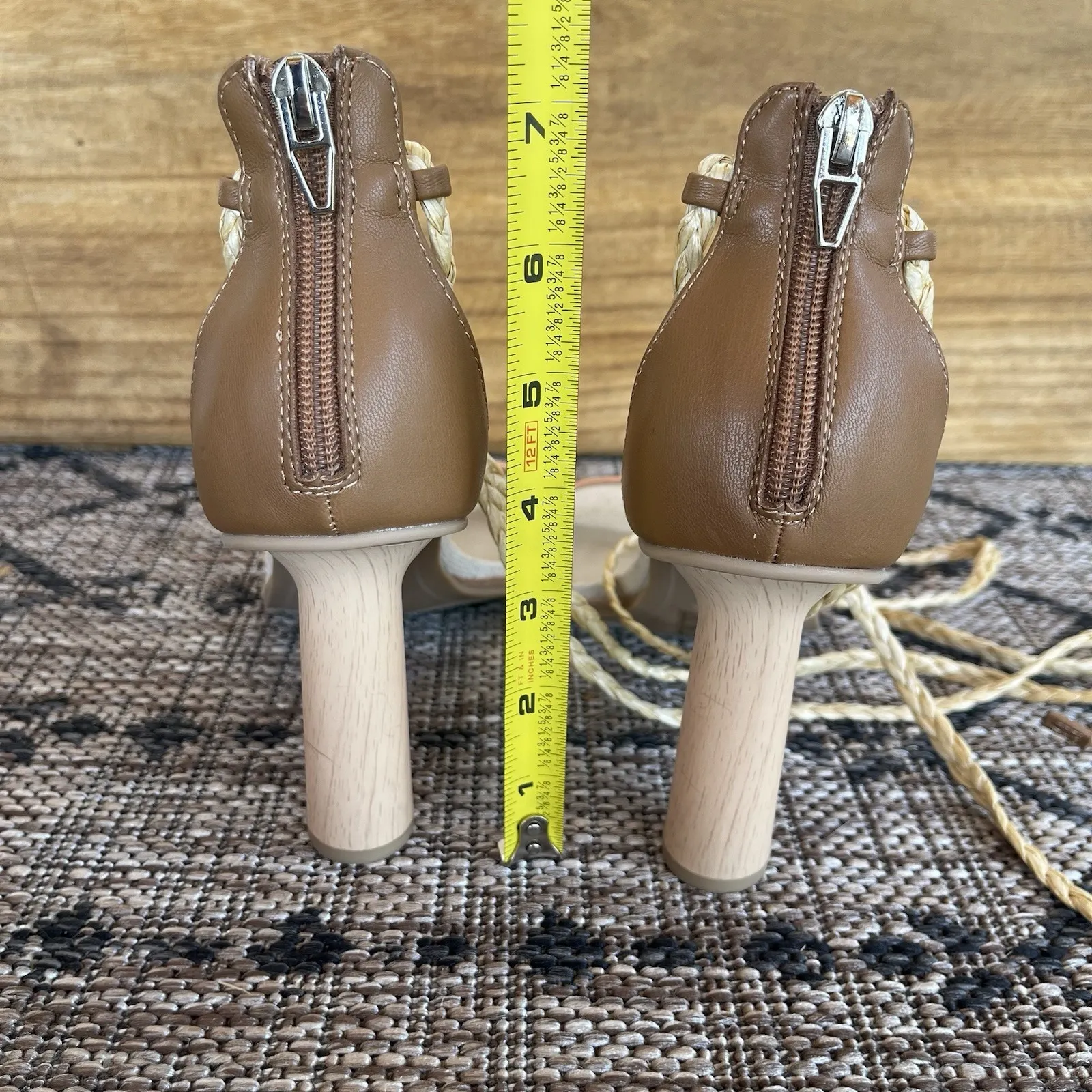 Dolce Vita Woman's 9.5 Peach High‎ Heel Sandals Ankle Straps Dressy 3.5" Heel - Image 15