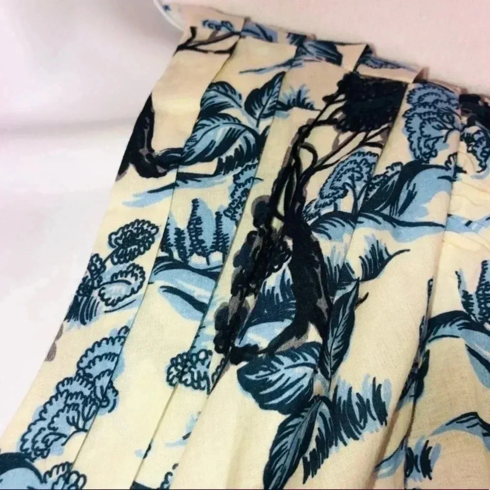 🆕Senlis Women Valentine Button Front Mulvari Floral Puff Sleeve Maxi Dress XS🆕 Blue - Image 7