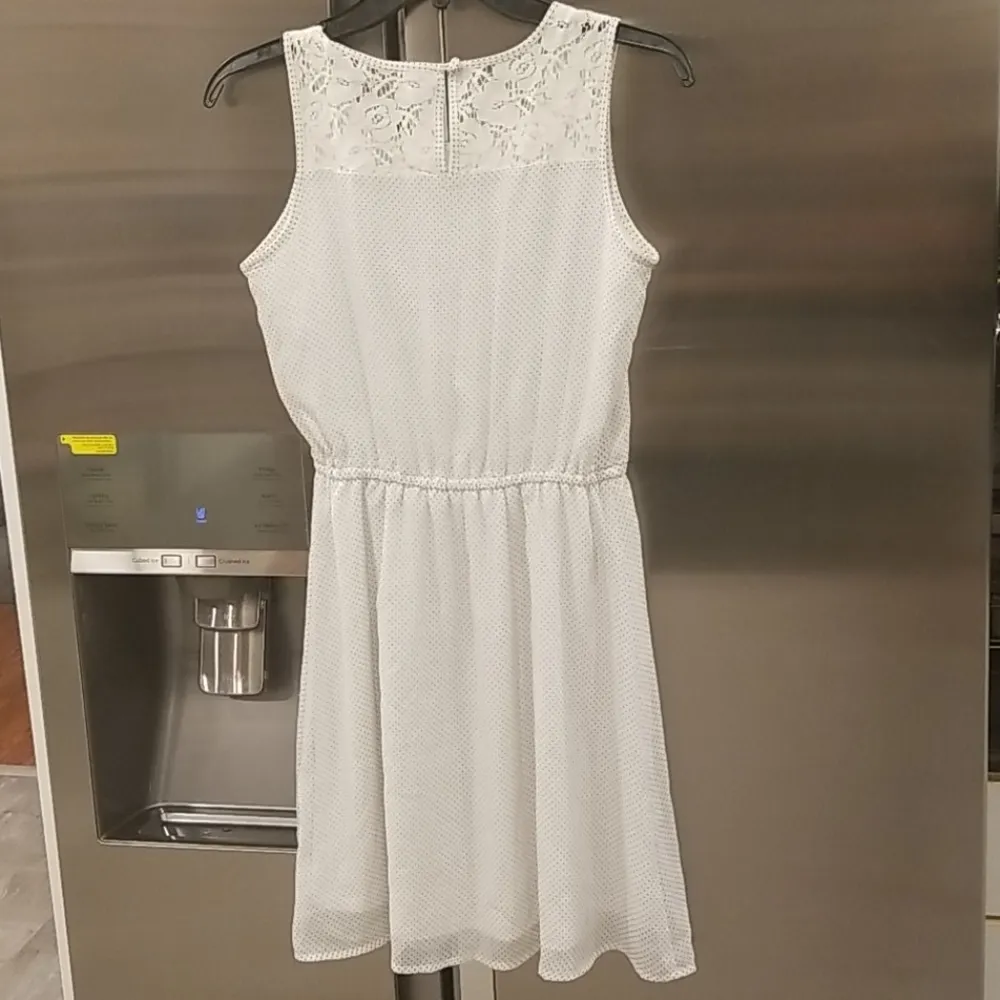 💕ANNE TAYLOR LOFT💕 Lace Polka Dot Print Dress - Image 2