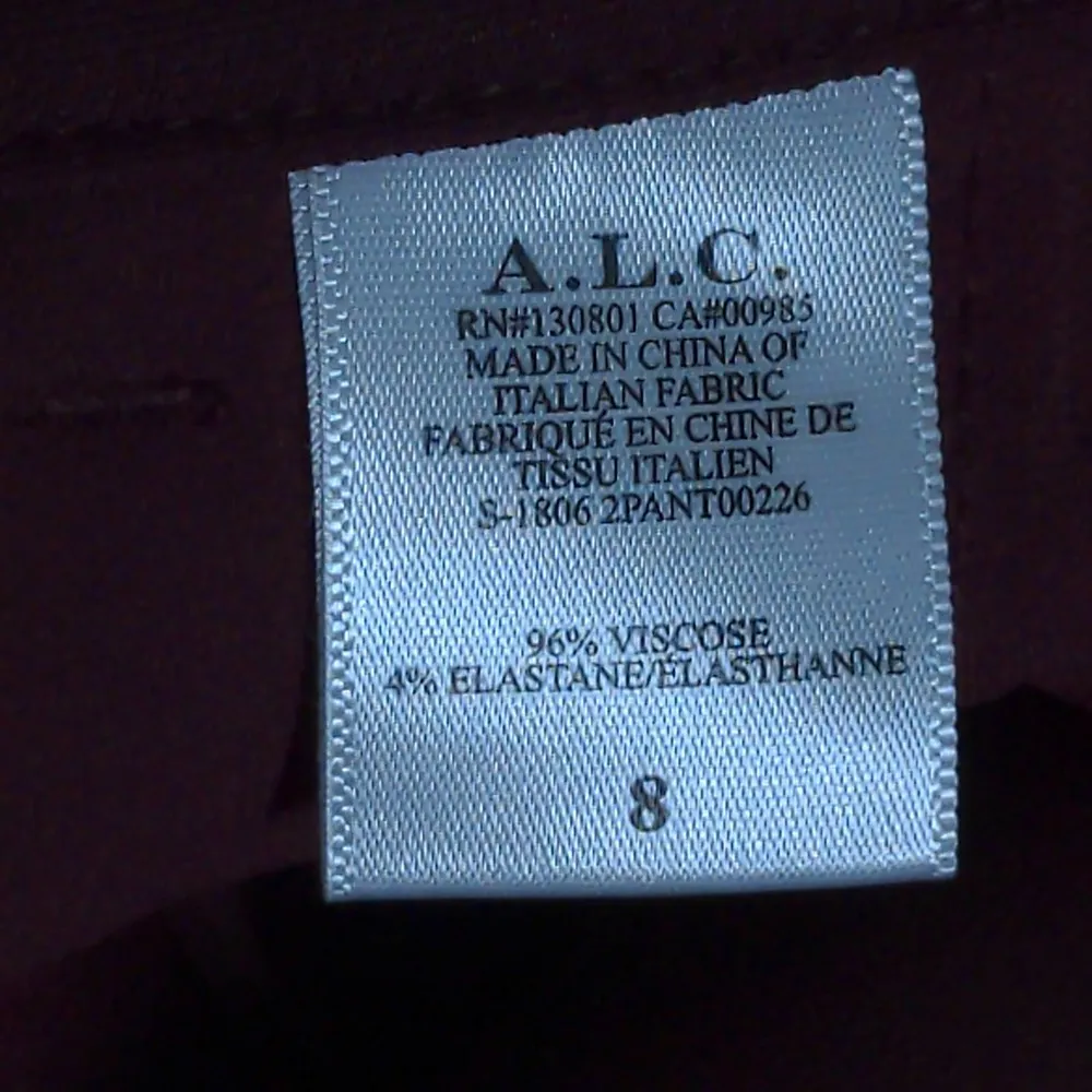 A.L.C. Javier Split Hem Pants in Sangria – Size 8 – NWT - Image 14