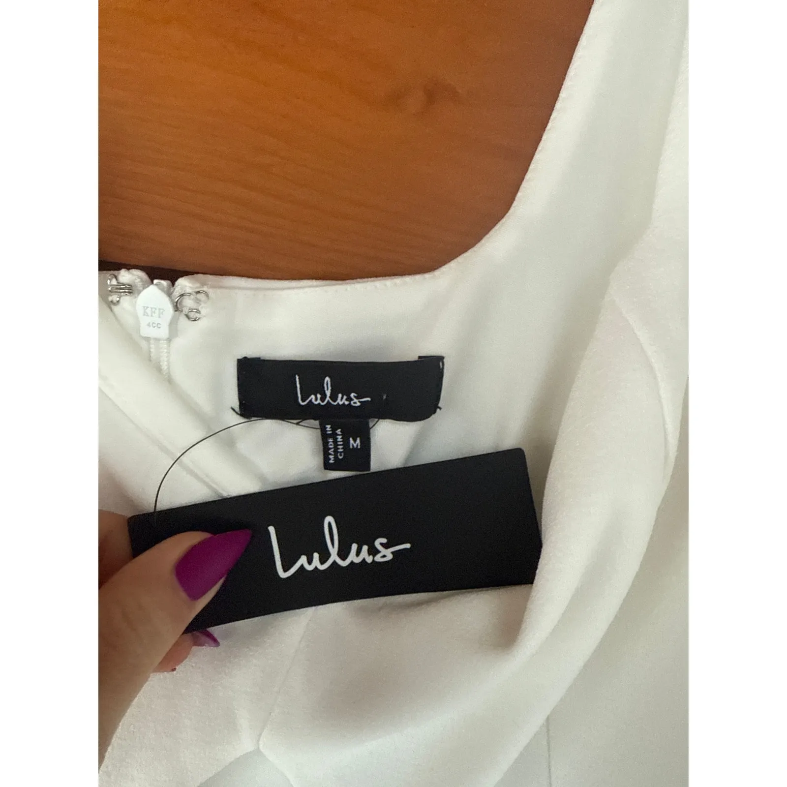 NWT Lulus Flawless Confidence White Cutout Bodycon Mini Dress Party Cocktail M - Image 5