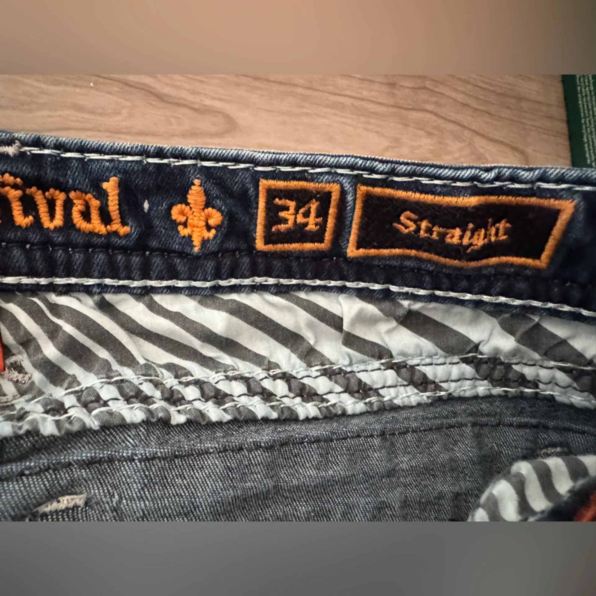 Rock Revival Lanlan Straight Stretch Jean Size 34 - Image 12