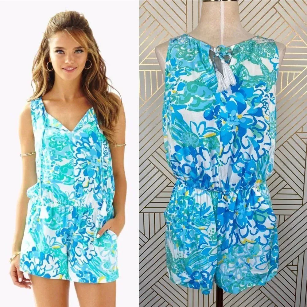 Lilly Pulitzer‎ Tybee Romper Resort White in Pinch - Image 2