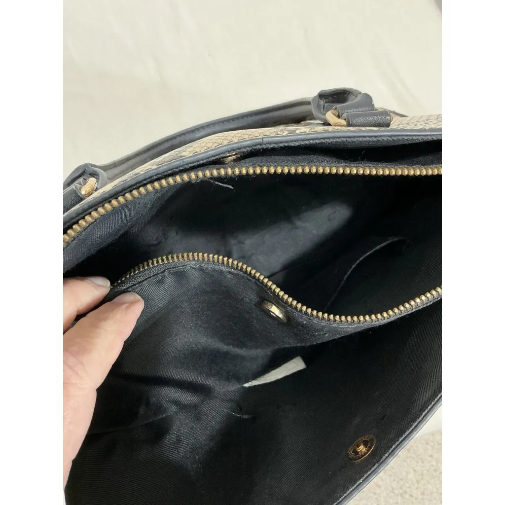 A New Day Brown Beige Snake Print Handbag - Image 5