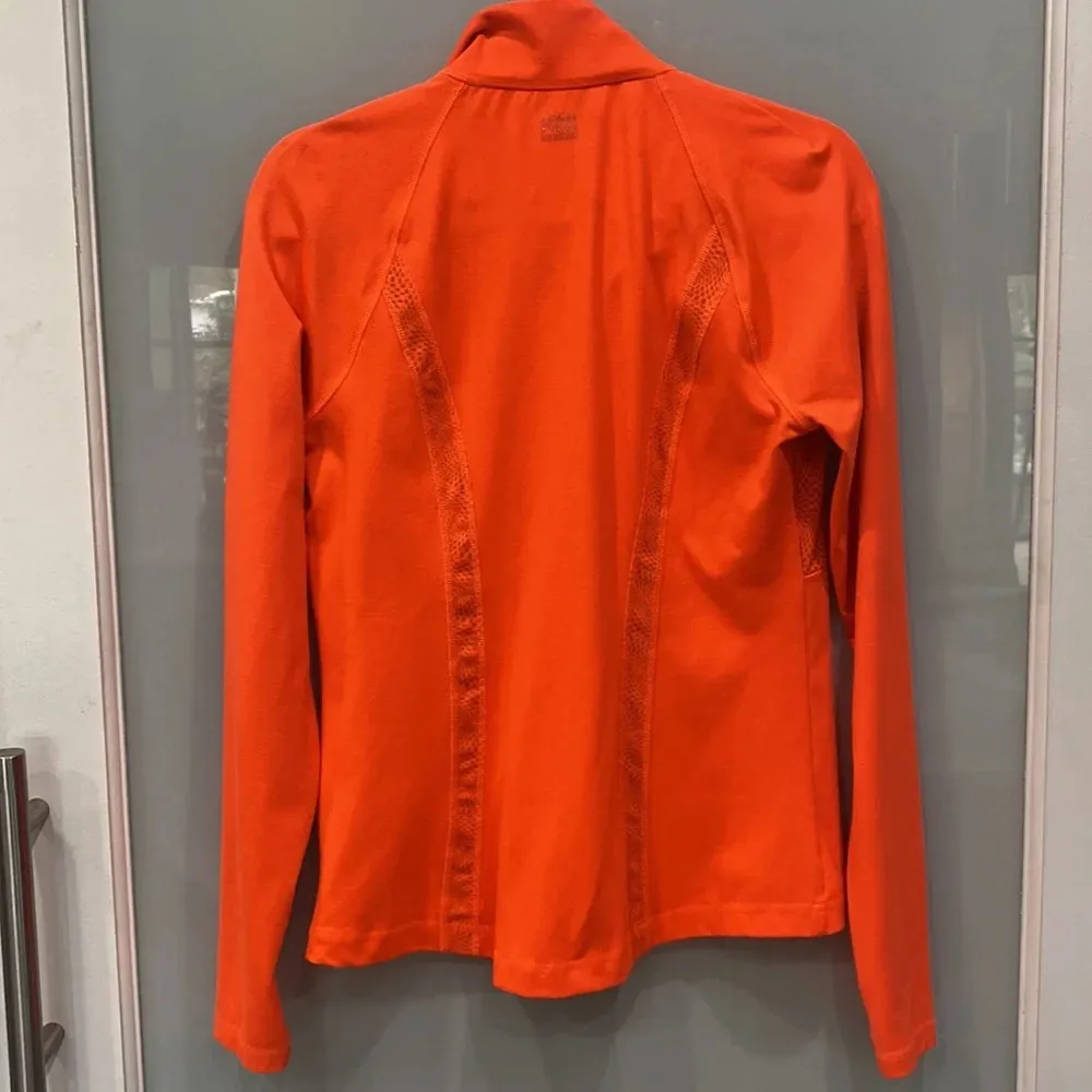Fila Sport Women's Bright Orange Running Long Sleeve Pull Over Light Jacket M - Image 5