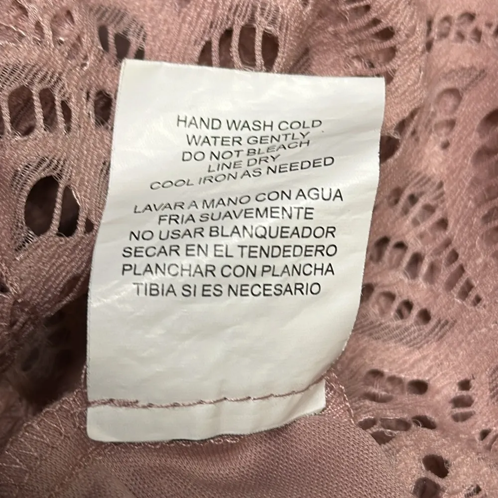 City Studio Lace Overlay Sleeveless Fit Flare Dusty Rose Mini Dress Juniors 7 Pink Size undefined - Image 9