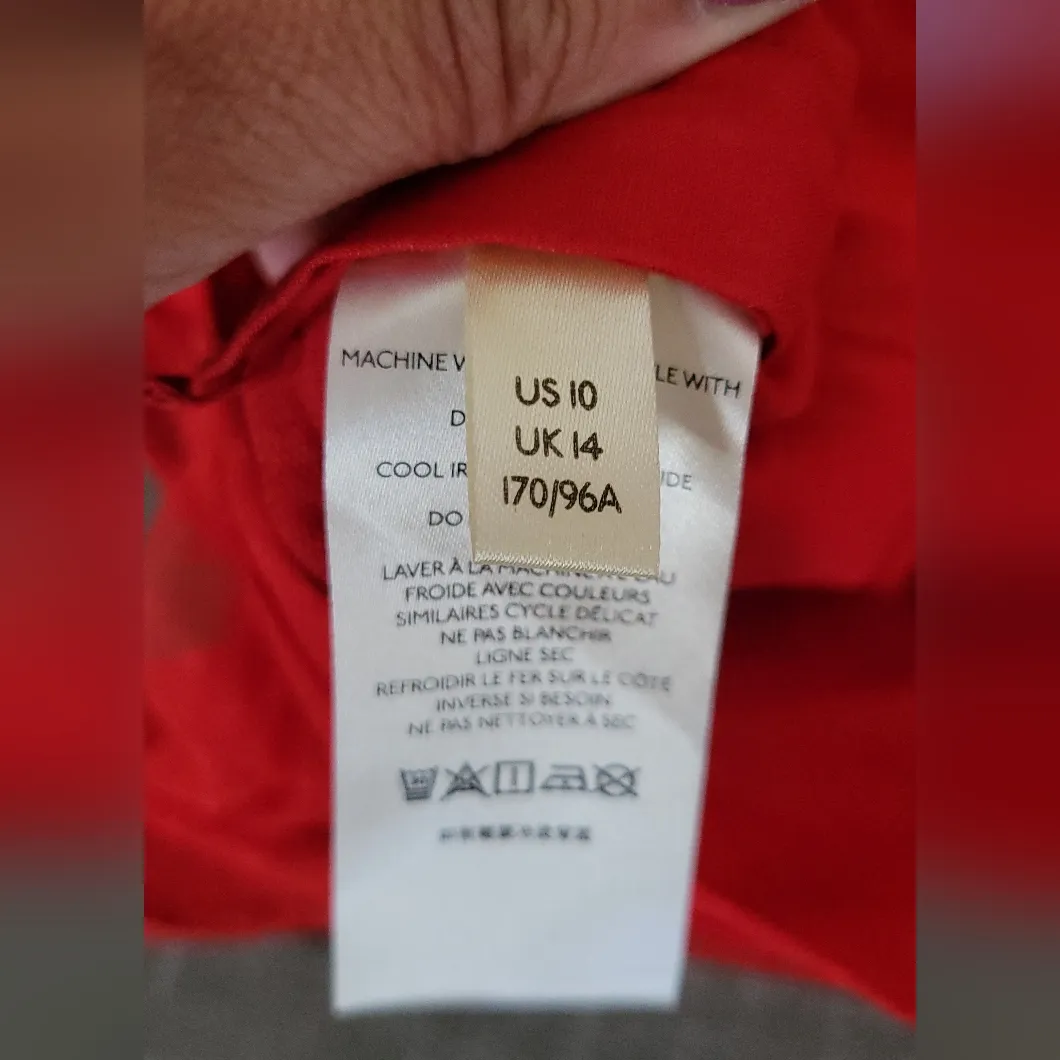 Anthropologie Dotted Tulle Crop Long Sleeve Blouse Size 10 - Image 14