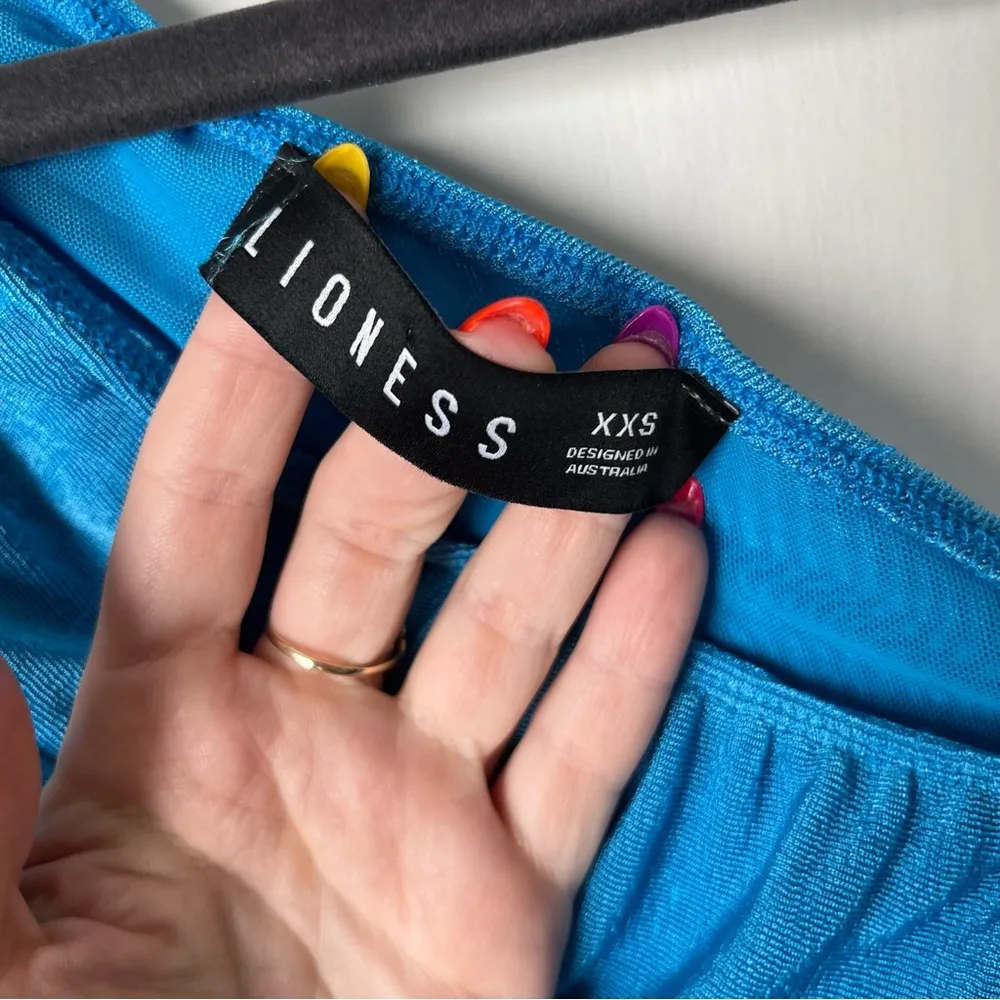 Lioness The Goddess Blue One Shoulder Ruched Bodycon Dress XXS - Image 7