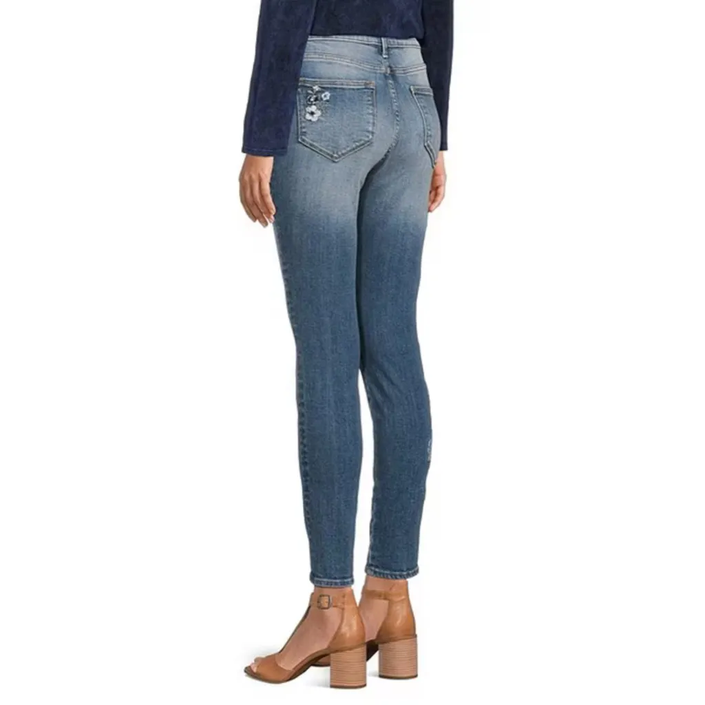 Driftwood Bluebell Fleur Jackie Floral High Rise Skinny Jean Size W32/L28 NWT - Image 3