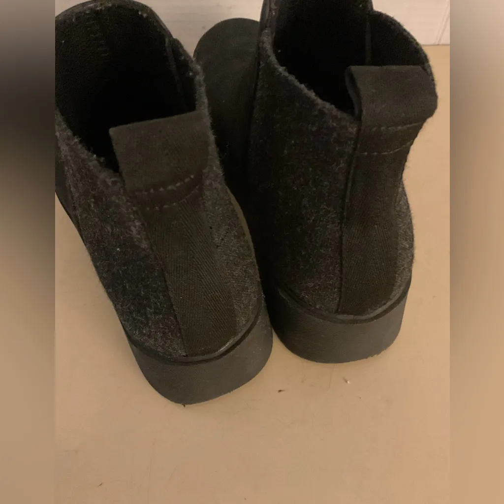 Eileen Fisher women black leather platform Chelsea boots size 7 - Image 6