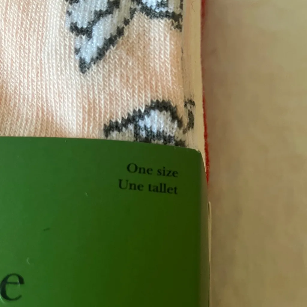 Kate Spade: Blush/White/Red Socks with Heart & Dove Design- Crew- set of 3 - Image 15