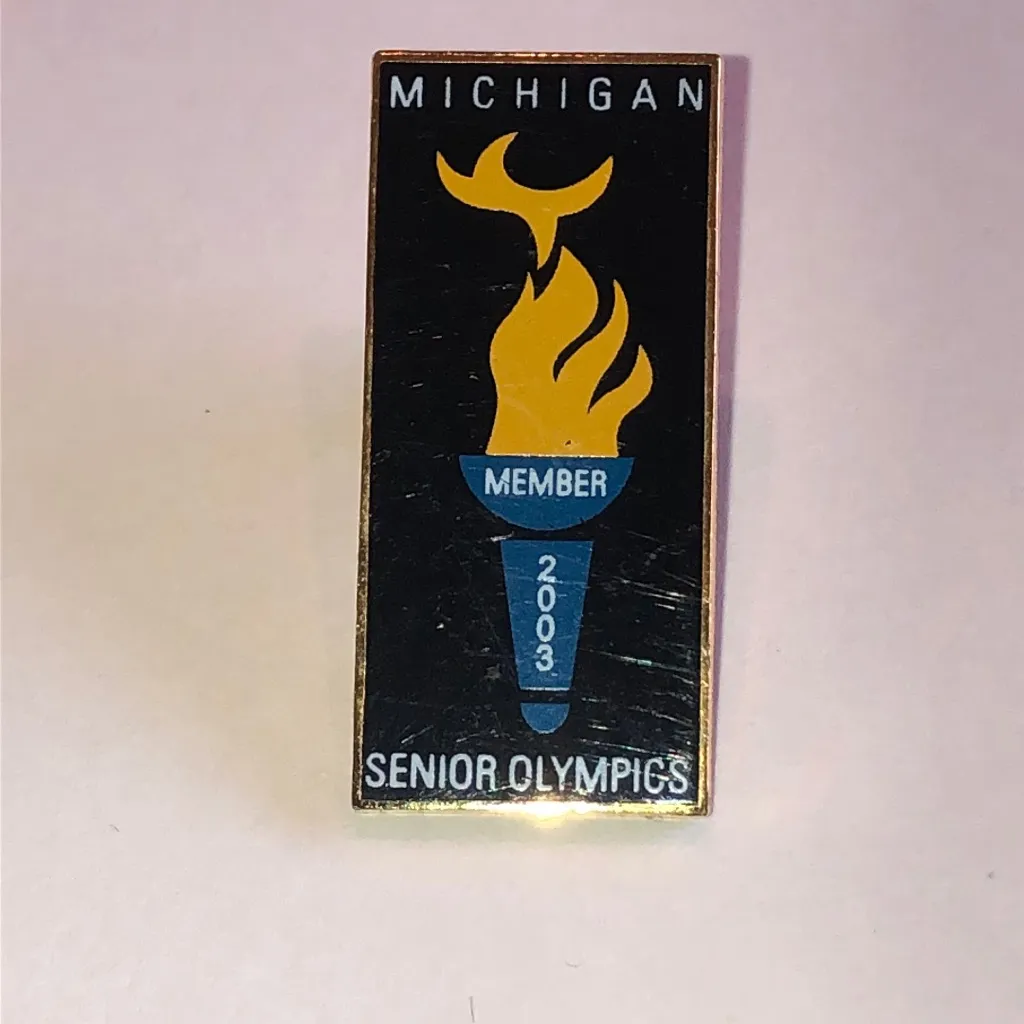 Michigan Senior Olympics Member 2003 Black - Image 2