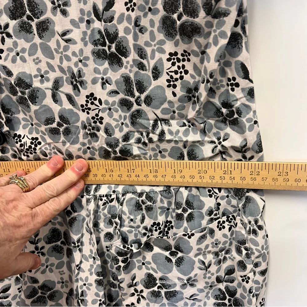 Vintage Blair Improved Living Blue/White Floral Romper Size Large - Image 9