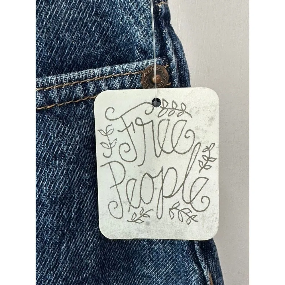 We The Free By Free People Bailey Denim Skirt Medium Wash Size 24 New - Image 5