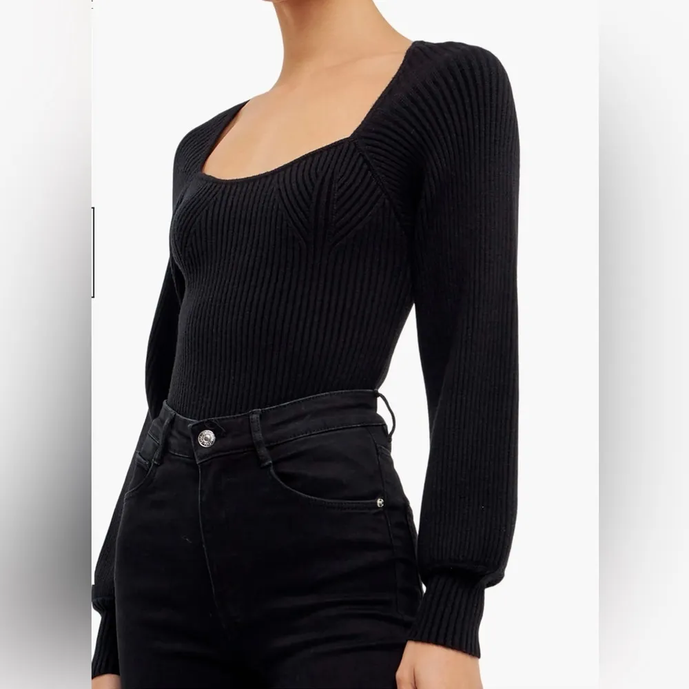 Endless Rose ribbed bishop sleeve sweater 
Black medium - Image 3