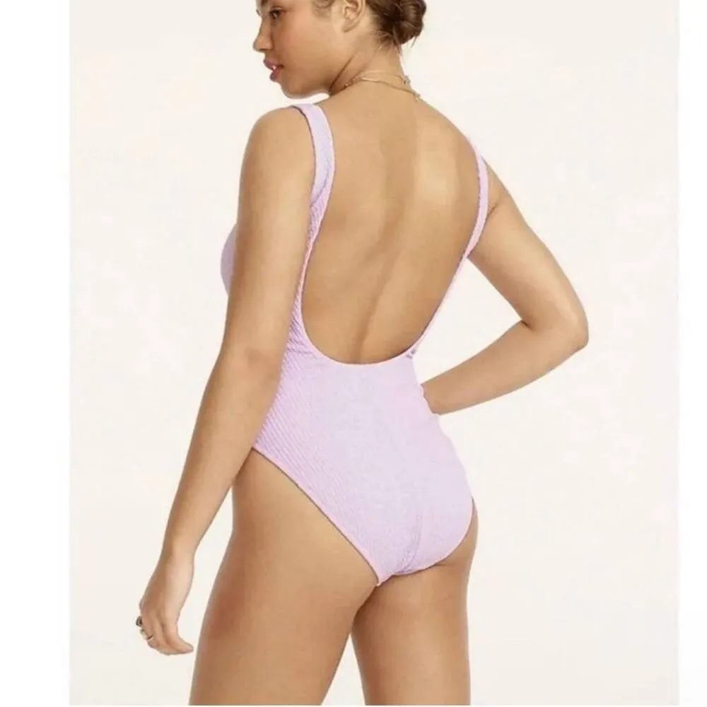 J.‎ Crew One Piece Swimsuit Green Textured Square Neck Shelf Bra Sz 22 NEW - Image 11