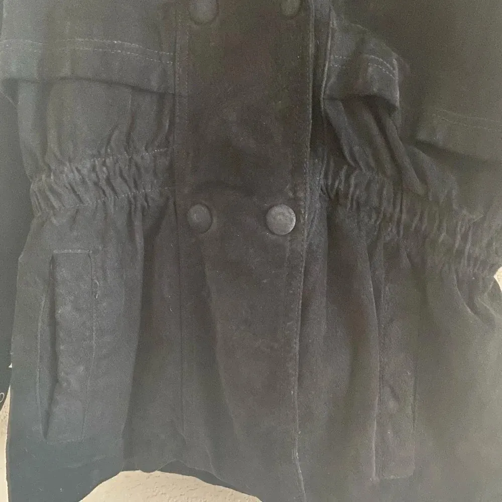 VINTAGE GITANO suede leather with faux fur Black Size M - Image 2