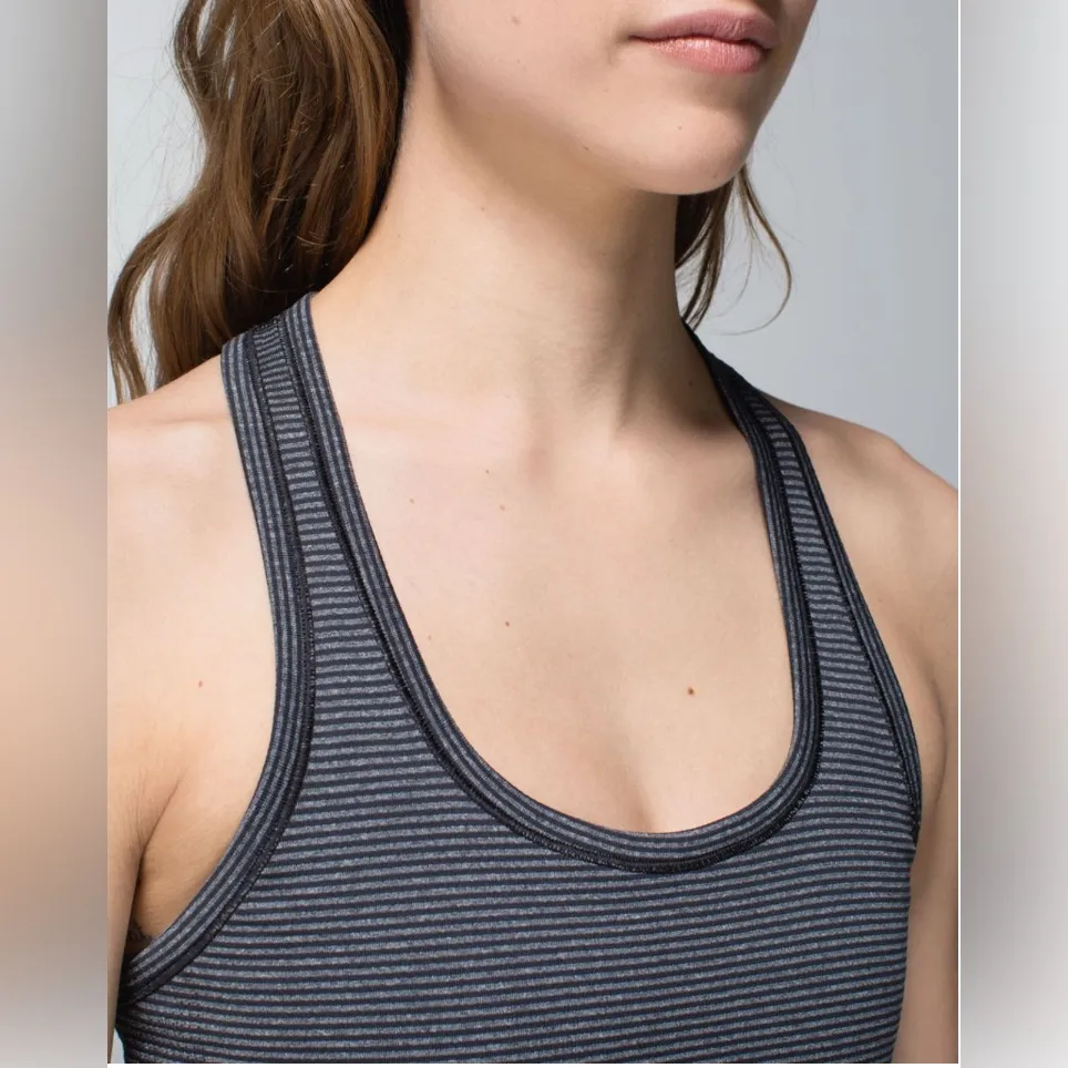 Lululemon Run: Swiftly Tech Racerback Tank Black / White W1A57S - Image 2