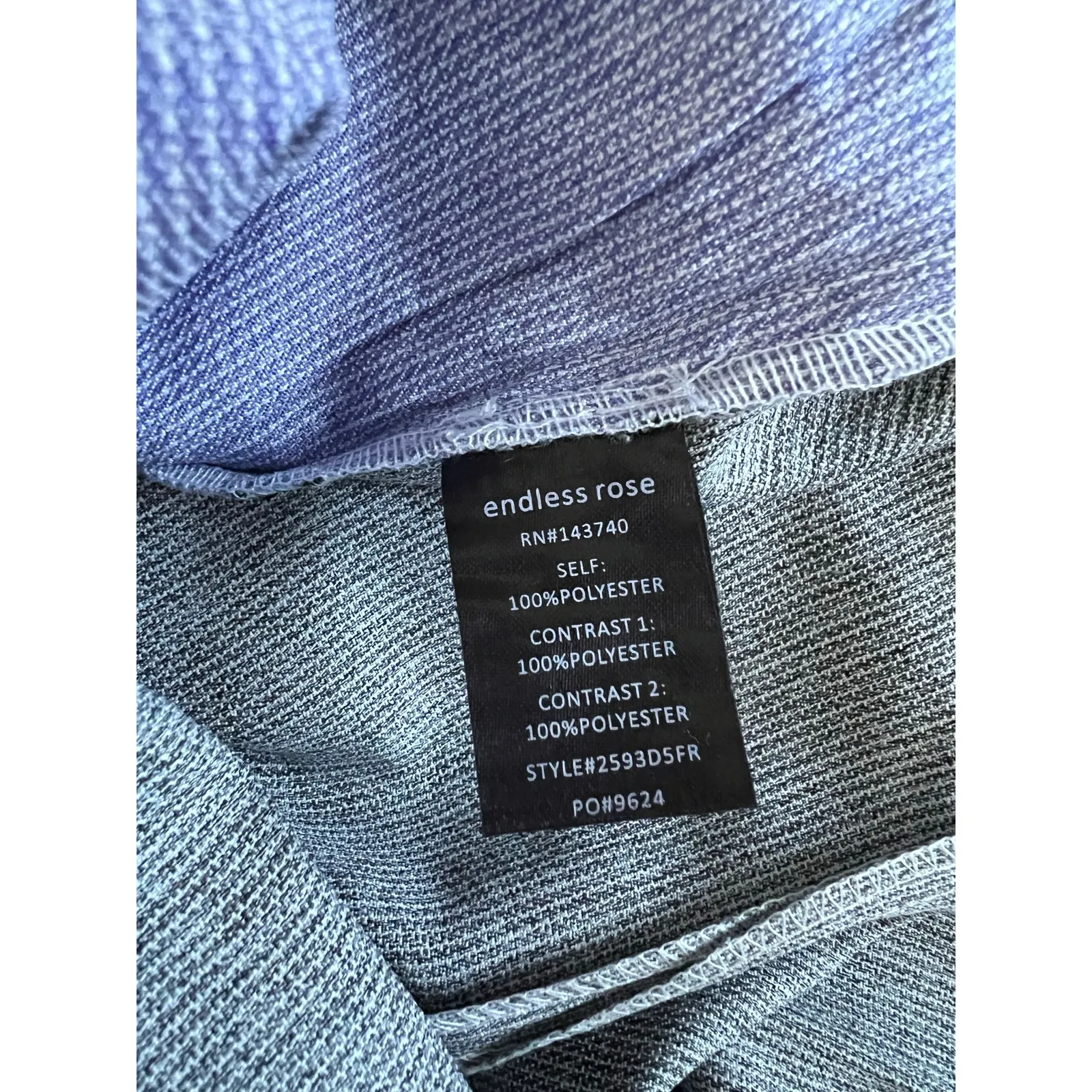 Endless Rose Mesh Panel Bodycon Mini Dress Gray Black – Size Small NWT - Image 4