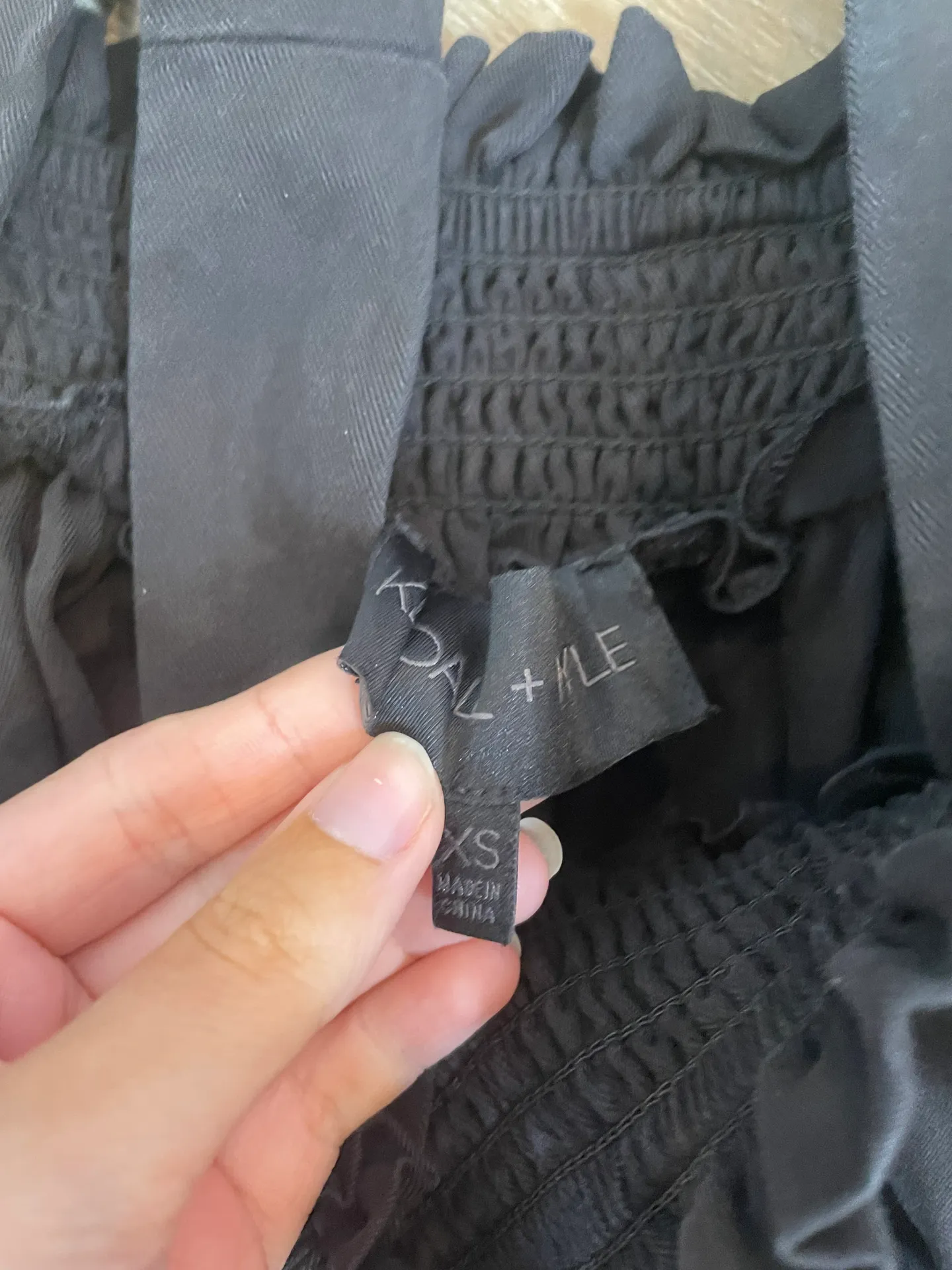 Kendall + Kylie  Black Cold Shoulder Bell Sleeve Mini Dress - Image 2