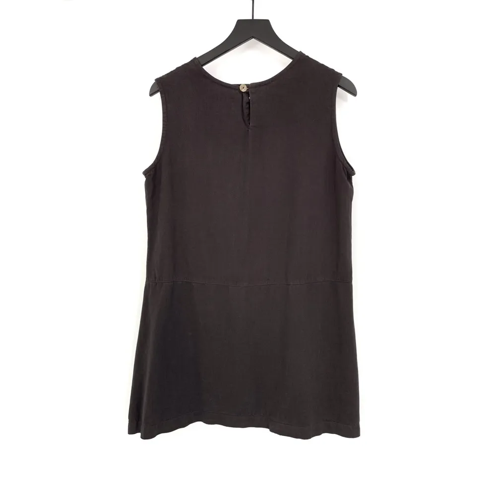 BRYN WALKER Sleeveless Top w/Side Slit Brown M/L - Image 8