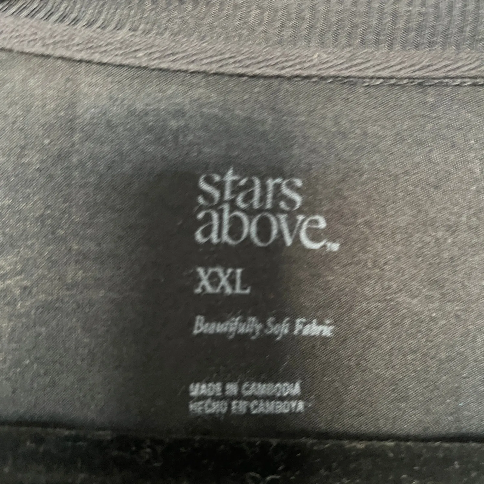 Stars Above Women's Black Beautifully Soft Long Sleeve T-Shirt - Size XXL - NWT - Image 2