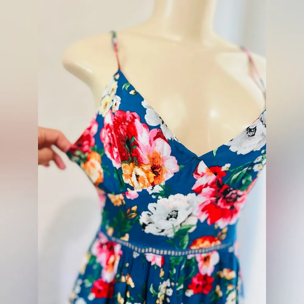 Altar'd State Henleigh Floral Maxi Dress Size N Boho Cottagecore Vacation Summer - Image 8