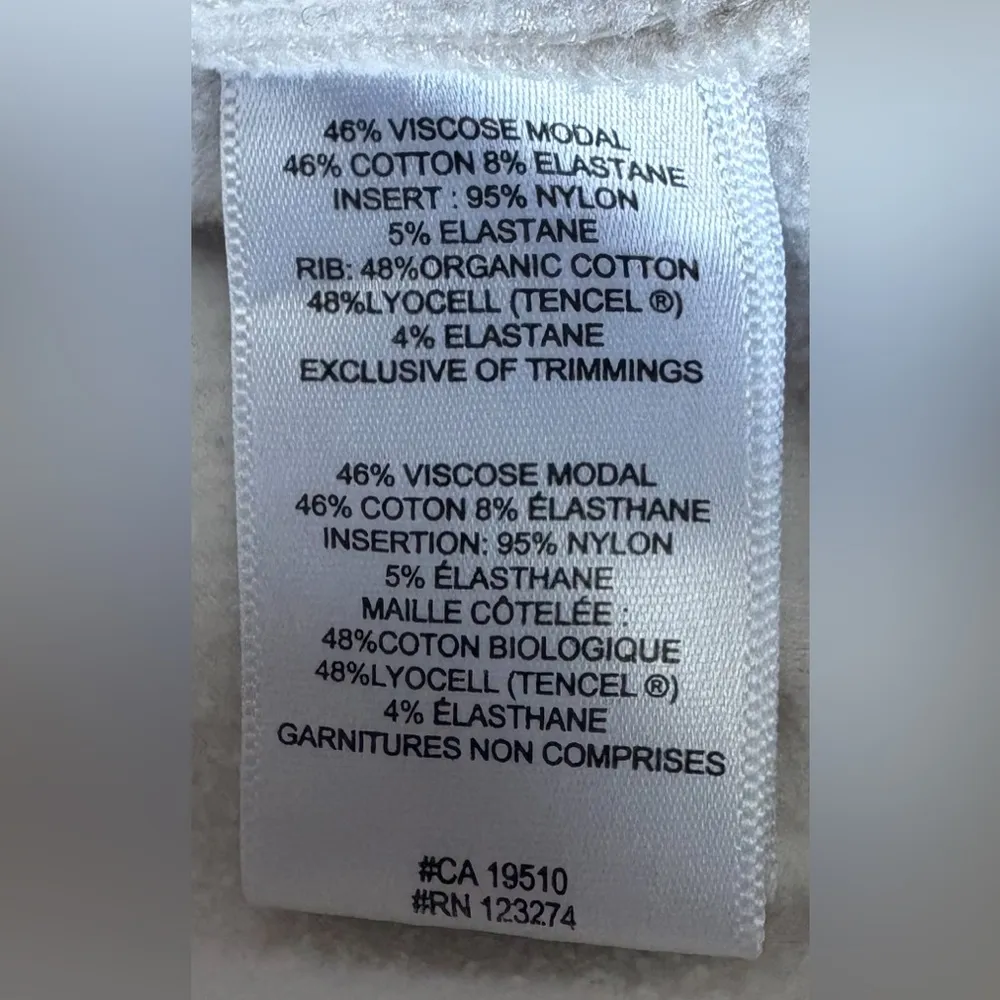 Lole  Cream Zip-Up Hoodie Size‎ Medium EUC - Image 4