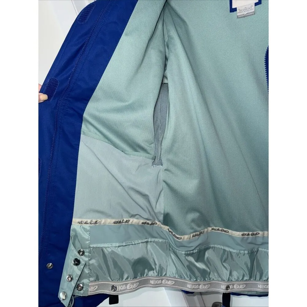 Vintage Y2K Nike 6.0 Snowboard Ski Skate Jacket Parka Coat Women XL Blue Dunk - Image 3