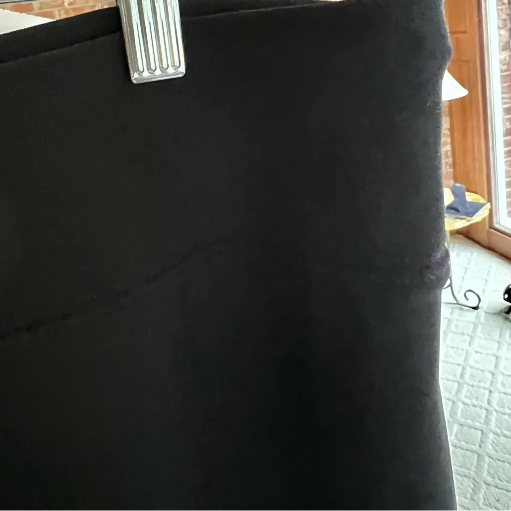 Boston Proper Travelers Skirt Black Knee Length Pencil Knit L - Image 5